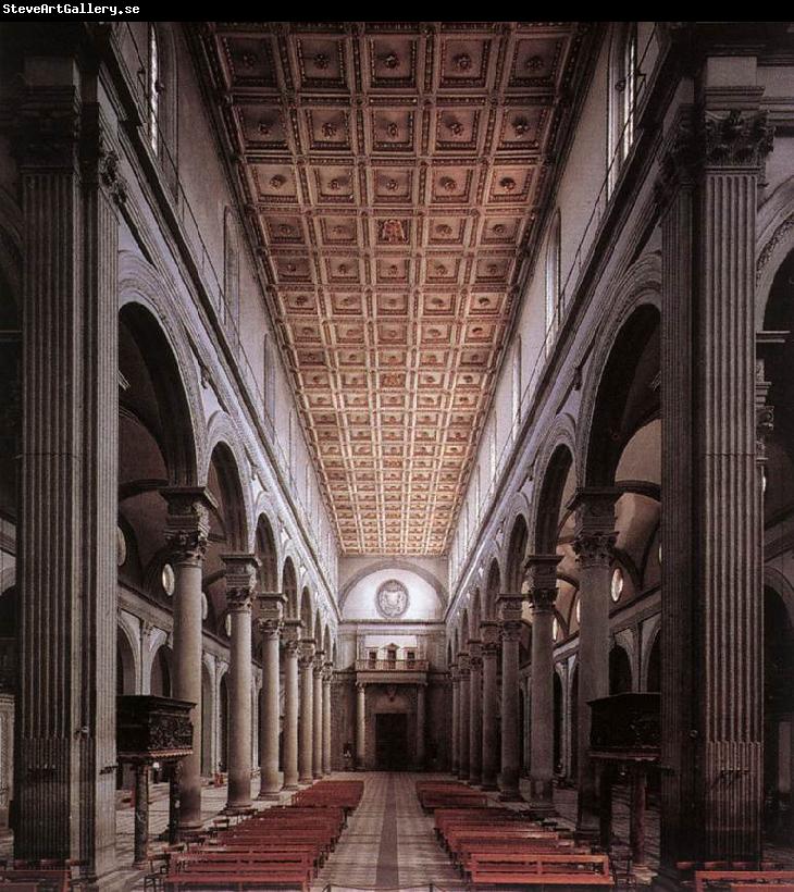 BRUNELLESCHI, Filippo The nave of the church